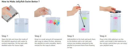Jellyfish Lamp with 16 Color and Remote Control