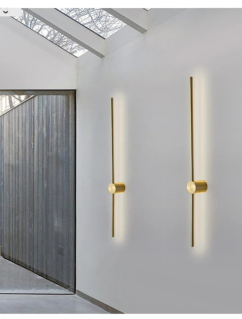 Nordic Art Design Minimalist Long Line Wall Lamps Modern
