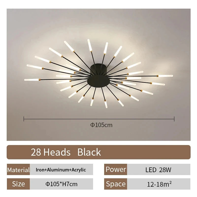 Living Room Light LED Ceiling Lamp Modern Indoor Lighting