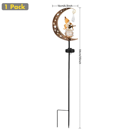 Moon Fairy Solar Lights Outdoor Garden Decorations