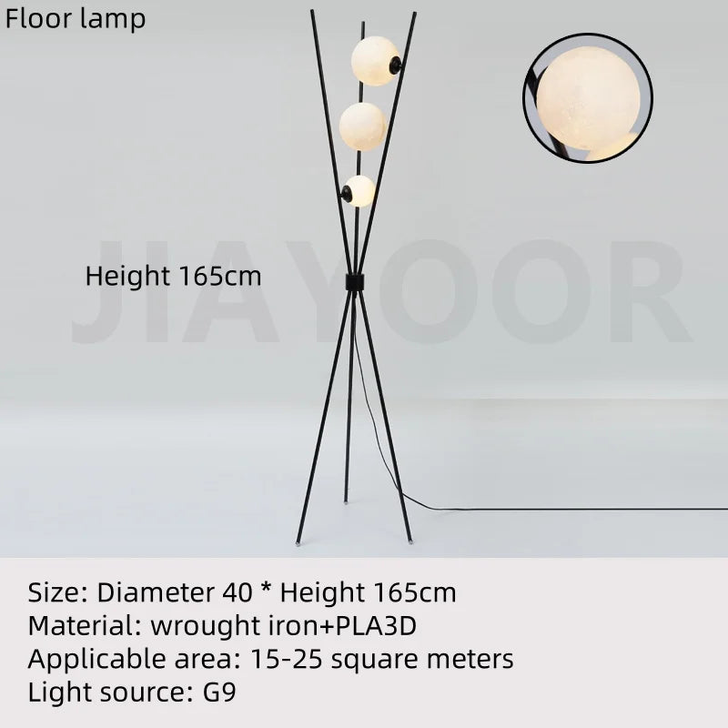 Nordic Living Room Sofa Floor Lamp Modern Creative Moon