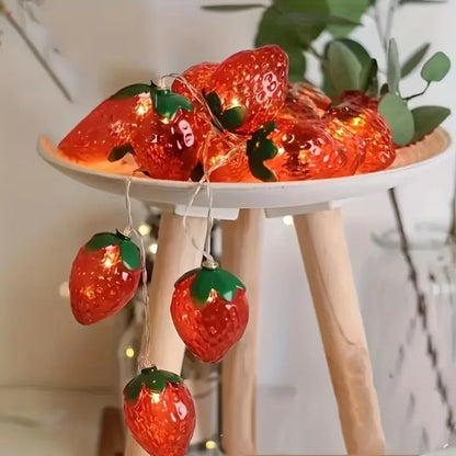 Strawberry LED String Lights 1.5M 10LED Battery Operated