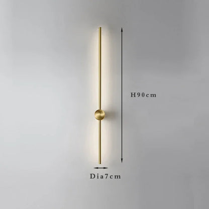 Nordic Art Design Minimalist Long Line Wall Lamps Modern