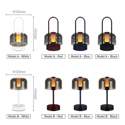 Modern Retro Nordic Desk Lamp Rechargeable Indoor Table Lamp