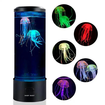 Remote Control Simulated Jellyfish Cylindrical Quiet Light