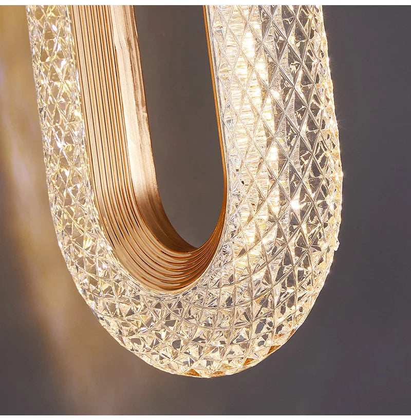Modern Crystal LED Pendant Lamps Indoor Lighting For Home Decor