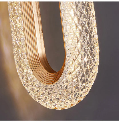 Modern Crystal LED Pendant Lamps Indoor Lighting For Home Decor