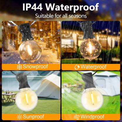 Waterproof Shatterproof Solar Hanging Lights for Backyard Bistro Decoration Light