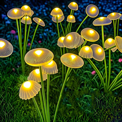 1pc Solar Mushroom Lights Dual Mode LED Waterproof Outdoor