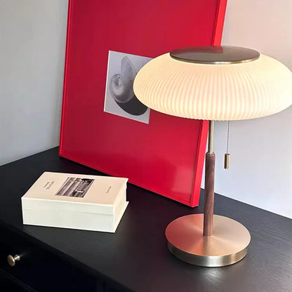 Nordic Vintage Table Lamp Solid Wood Reading Lamp