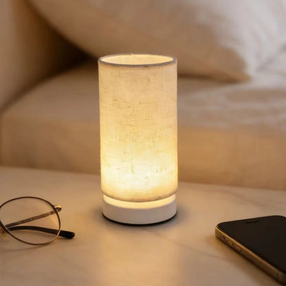 Modern Nordic Style Fabric Desk Lamp, USB Powered