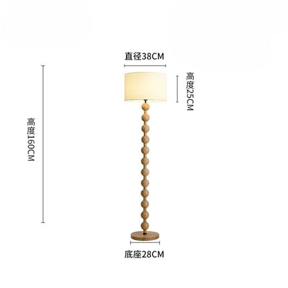 Vintage Floor Lamp Art Led Fabric Iron Vertical Light