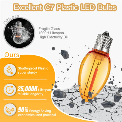 RGB C7 String Light 220V EU 110V US Outdoor Led Lights