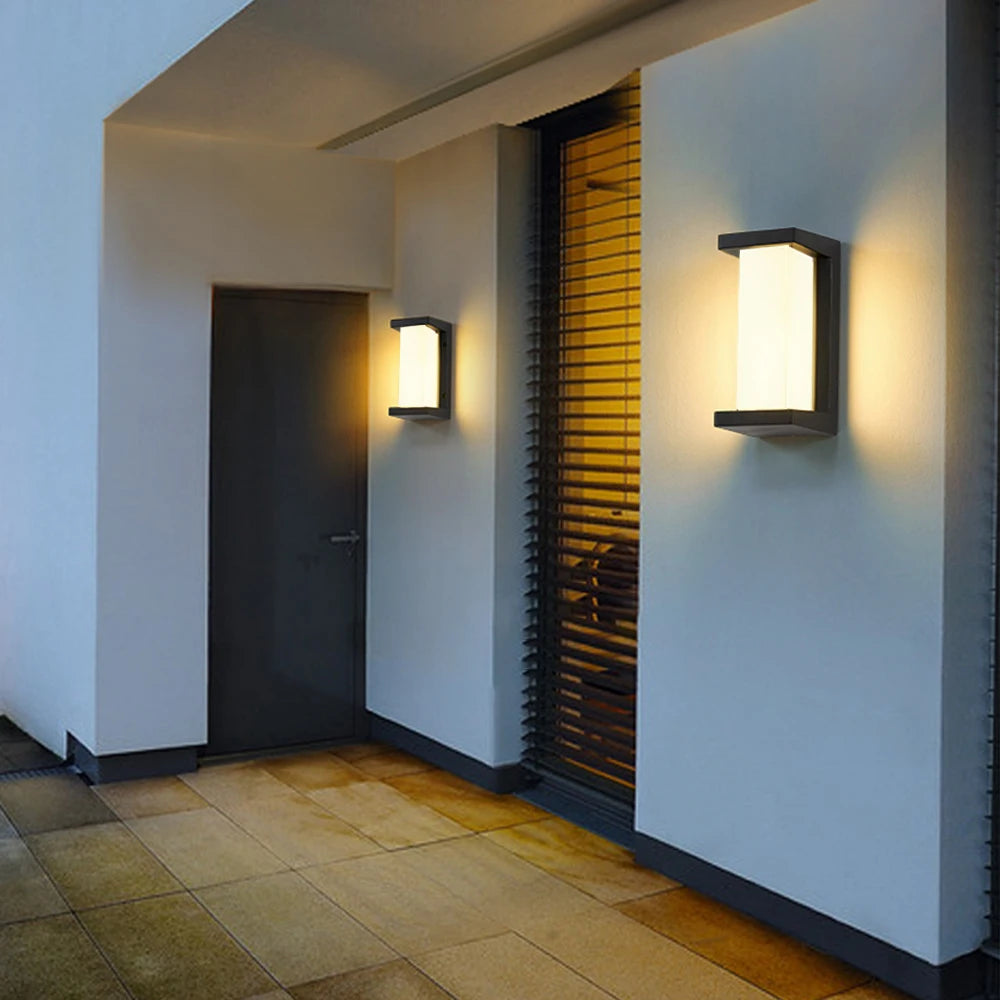 LED Outdoor Wall Lamp Waterproof IP65 Radar Sensor Ligthing