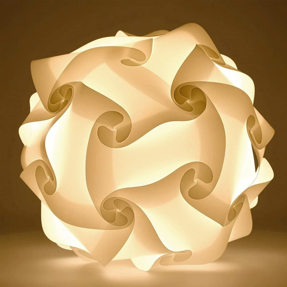 Modern Creative IQ DIY Puzzle Lampshade Lamp Nordic Light