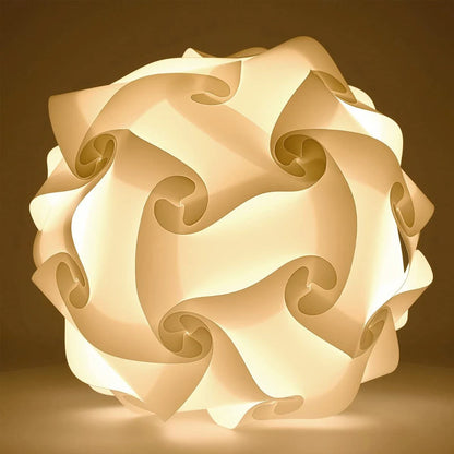 Modern Creative IQ DIY Puzzle Lampshade Lamp Nordic Light