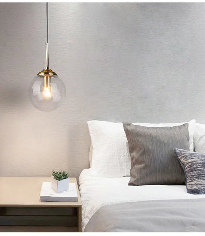 Modern Luxury Metal Chandelier Nordic Creative LED Glass