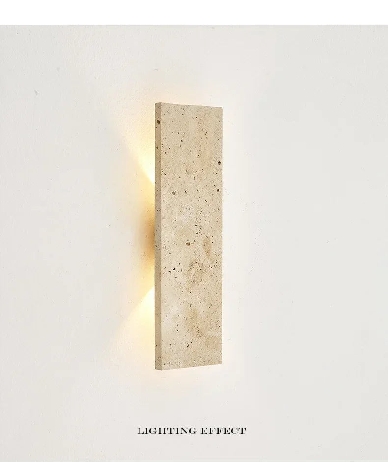Outdoor Waterproof Wall Lamps Strip Natural stone Wall Lights