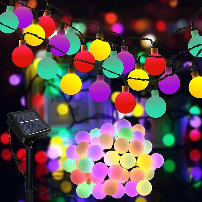 100LED Solar String Flowers Fairy Lights Outdoor Solar String Lights