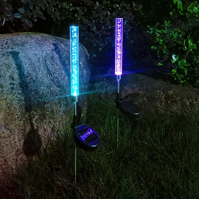 Color-Changing Solar Lights] 1pc Solar Garden Lights