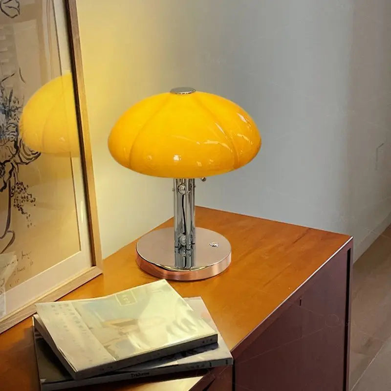 Korean Bauhaus Bedroom Mushroom Desk Lamp