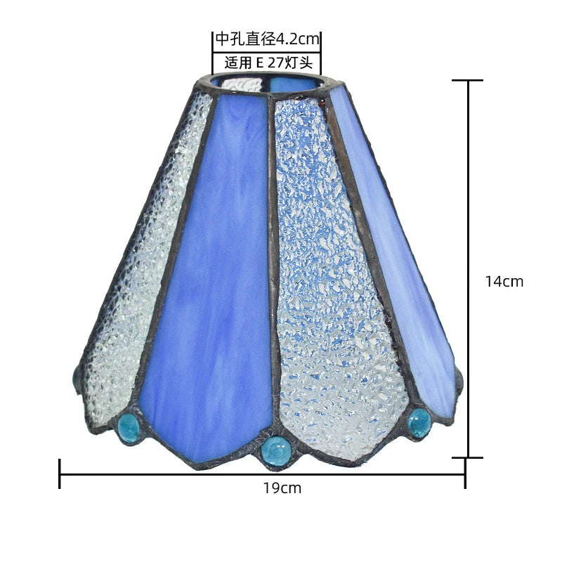 Vintage Stained Glass Lampshade for Pendant Lights