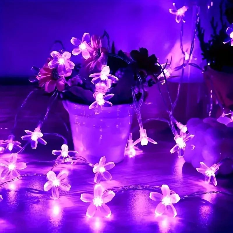 Solar Cherry Blossom Garden Blossom Lights Garlands