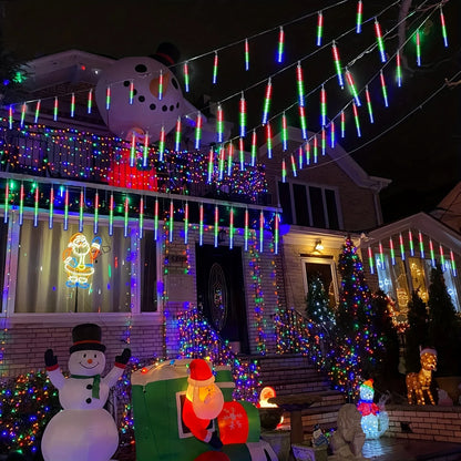 1pc 30CM Solar Meteor Shower Lights Icicle Lights Outdoor