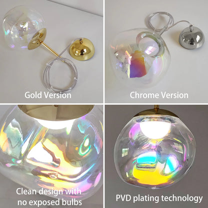 Caren Lighting Iridescence dinning Pendant PVD Rainbow