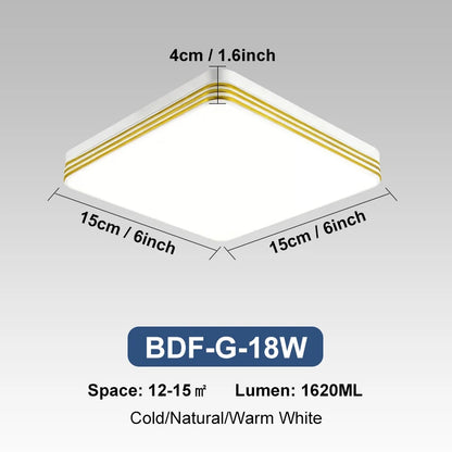 18W-48W LED Ceiling Light 15-30CM Square Ceiling Panel Light