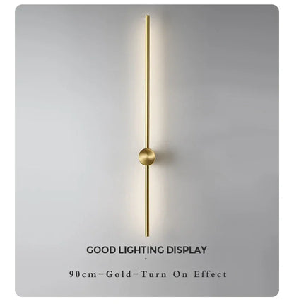 Nordic Art Design Minimalist Long Line Wall Lamps Modern