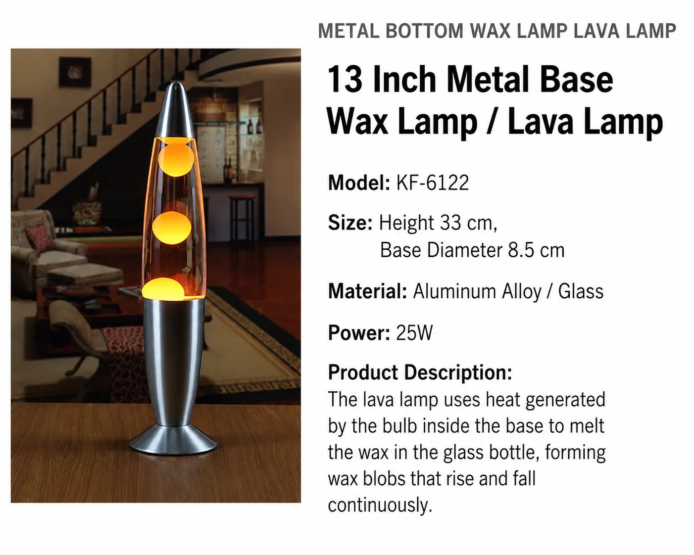 Jellyfish Decorative Lamp Metal Base Volcanic Lava Night Light