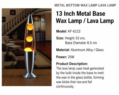 Jellyfish Decorative Lamp Metal Base Volcanic Lava Night Light