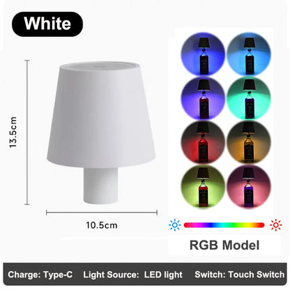 KFV Wireless Table Lamp Wine Bottles LED Bottle Light