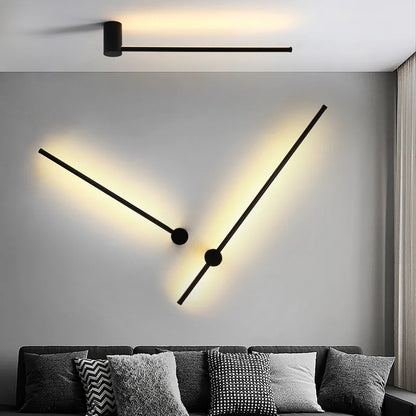 Nordic Art Design Minimalist Long Line Wall Lamps Modern