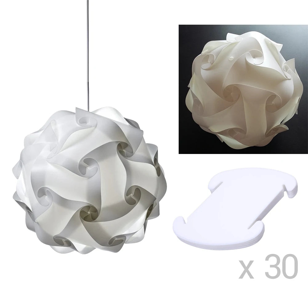 Modern Creative IQ DIY Puzzle Lampshade Lamp Nordic Light