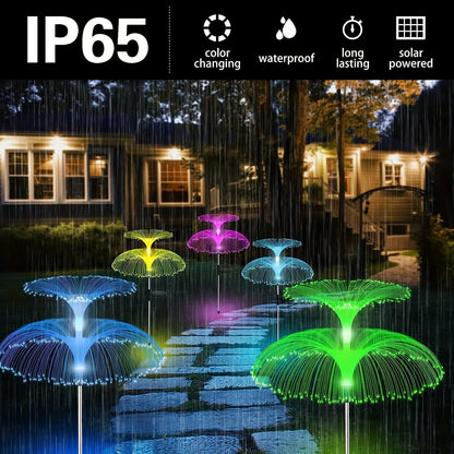 Jellyfish Reed Lights Solar Outdoor Color Changing Lights