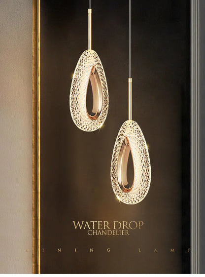 Modern Crystal LED Pendant Lamps Indoor Lighting For Home Decor