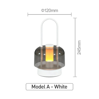 Modern Retro Nordic Desk Lamp Rechargeable Indoor Table Lamp