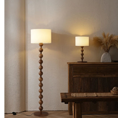 Vintage Floor Lamp Art Led Fabric Iron Vertical Light