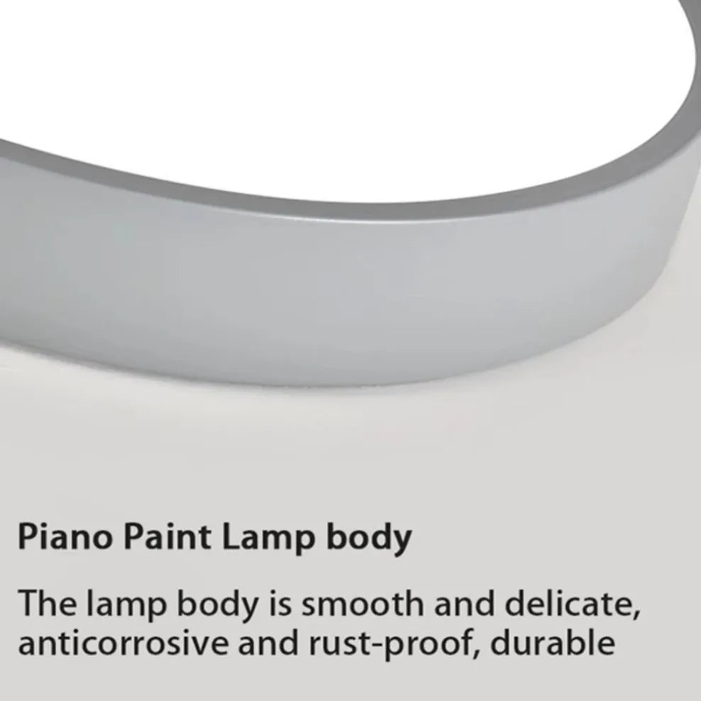 LED Nordic Ceiling Light Circular Grain Macaron Lamp