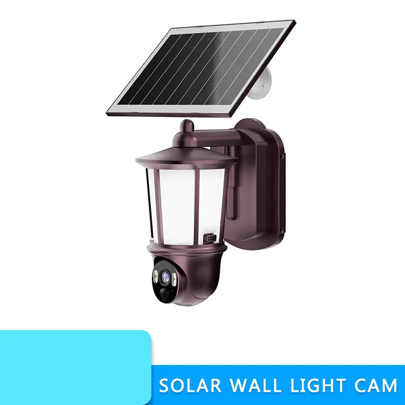 Solar LED Wall Light with 2.4G WIFI HD Camera Outdoor