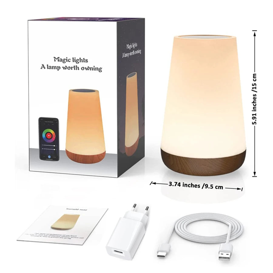 Tuya WiFi Smart Table Lamp Dimmable App Voice Control