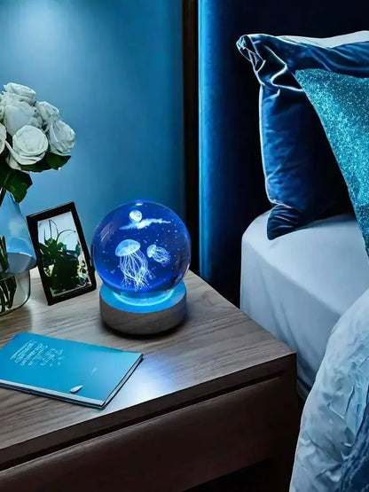 Deep-Sea Jellyfish Crystal Ball Night Light