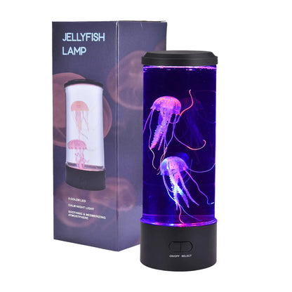 Simulated Jellyfish Cylindrical Quiet Light Home Decoration