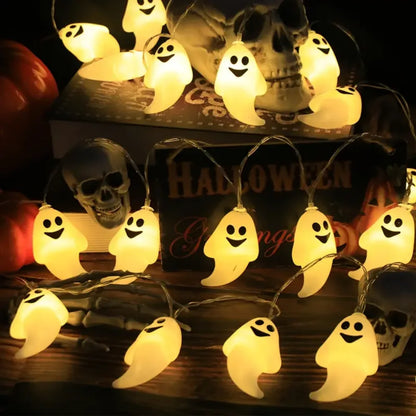 1pc Ghost Pendant for Halloween Decor, Battery Powered