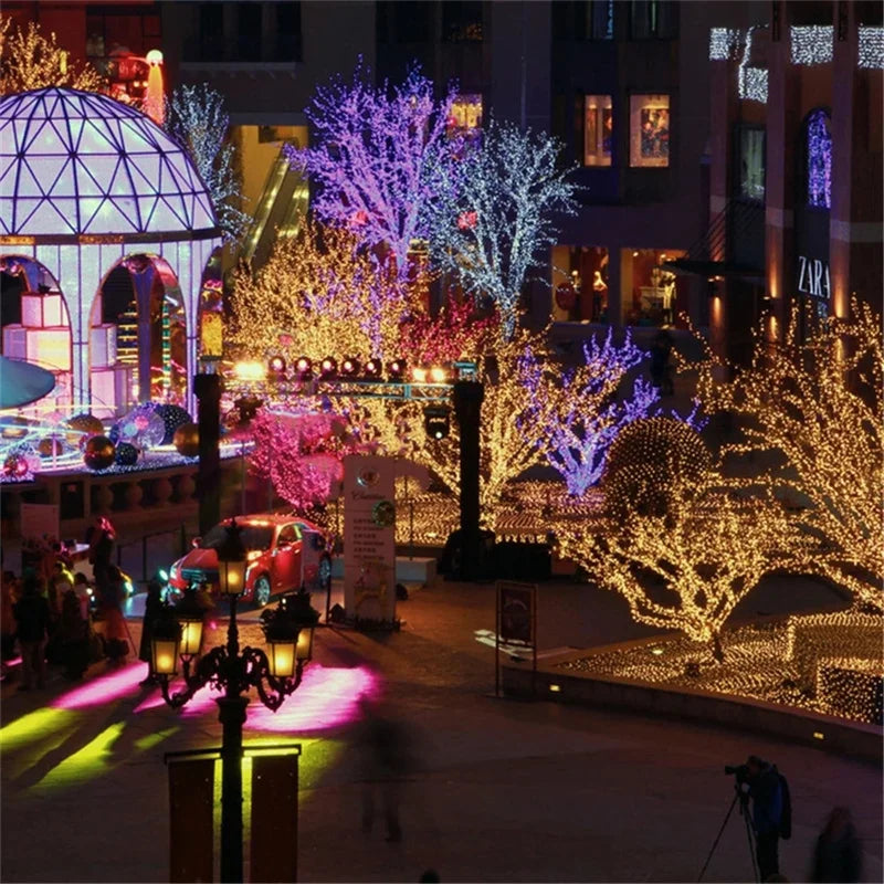 220V EU Plug 20M Outdoor Christmas 200 LED String Light