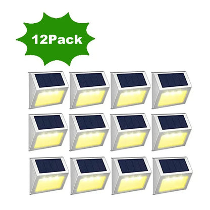 Solar Lights LED Stainless Steel Outdoor Deck Lights Solar