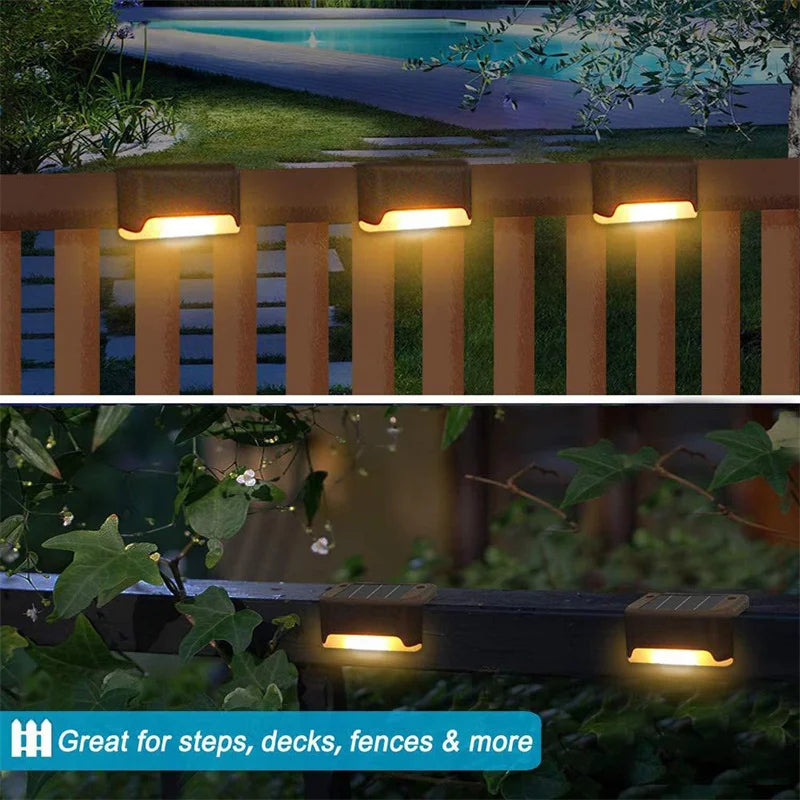 Solar Deck Lights LED Waterproof Outdoor Solar LED Step Lights