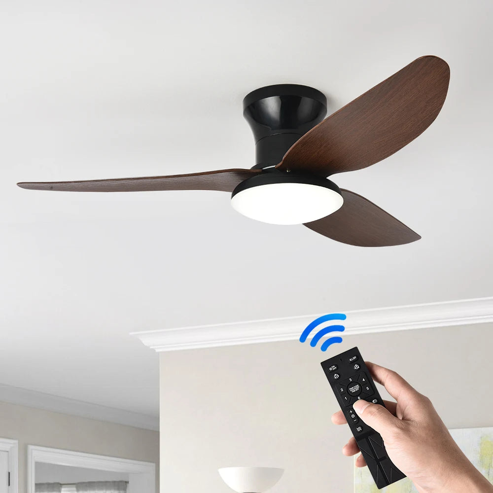 Bedroom fan light ceiling fan light high wind power ceiling